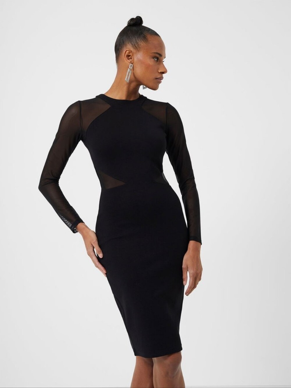 French Connection Jersey Black Dress